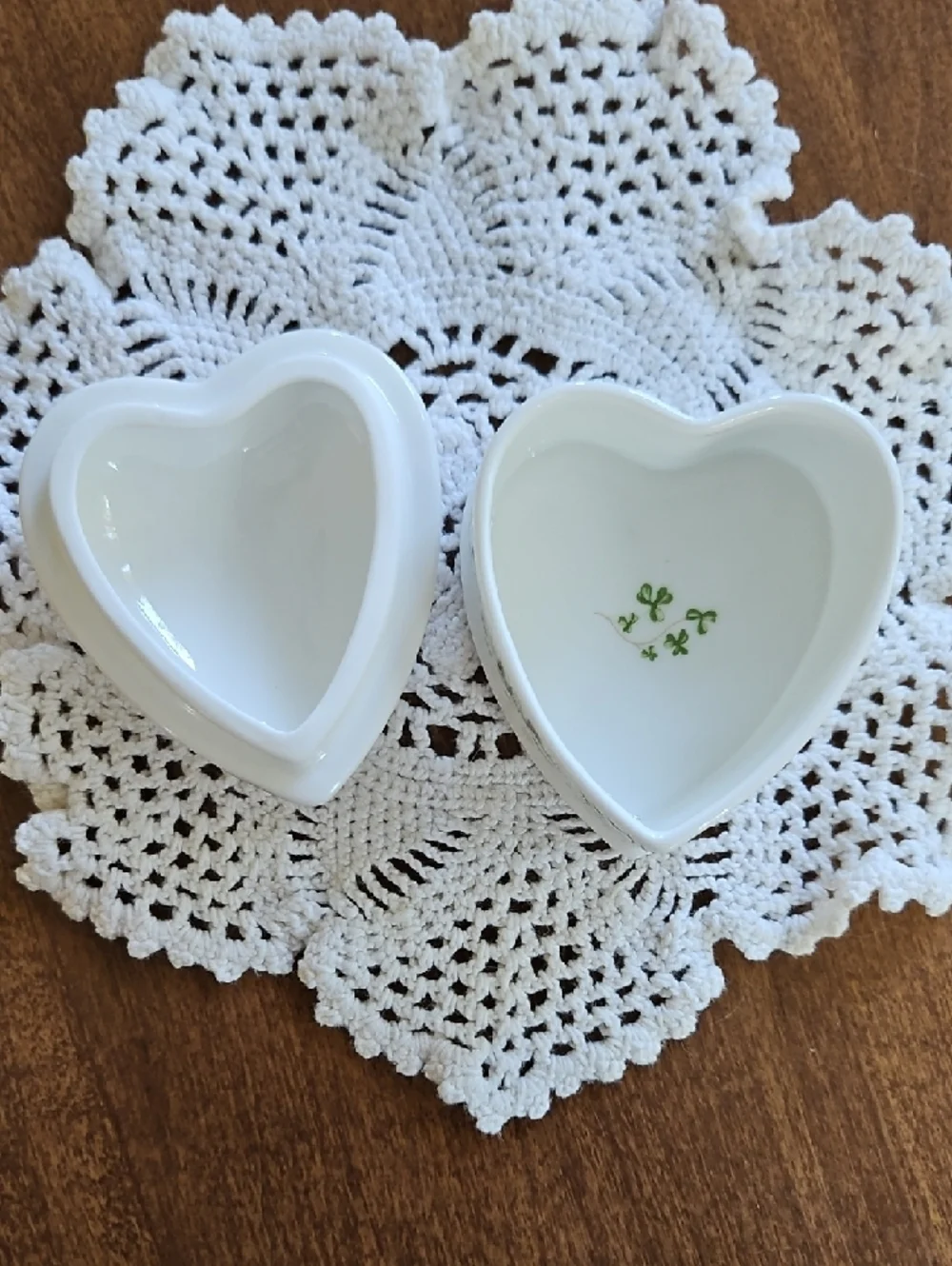 Royal Tara Bone China Heart Shaped Trinket Box